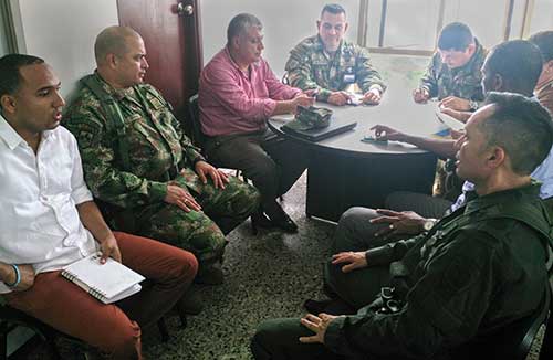 Infantes de Marina que custodiaban en el barrio Muro Yusti de Buenaventura fueron relevados
