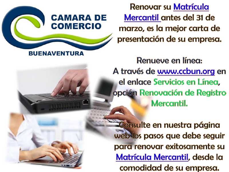 Renueve la Matrícula Mercantil sin salir de su empresa