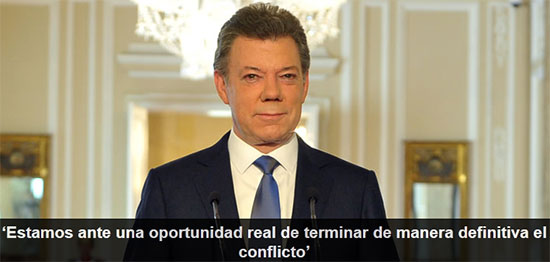 Alocución del Presidente de la República, Juan Manuel Santos sobre el Acuerdo General para la Terminación del Conflicto