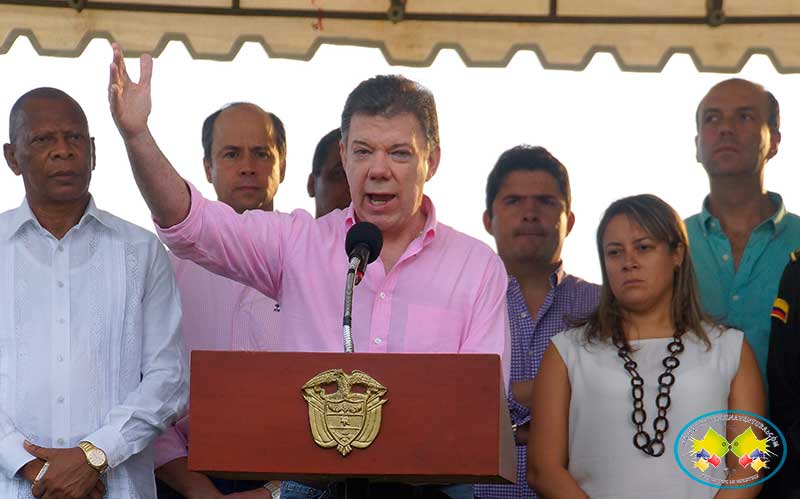 Vamos a intervenir Hidropacífico: Presidente Santos