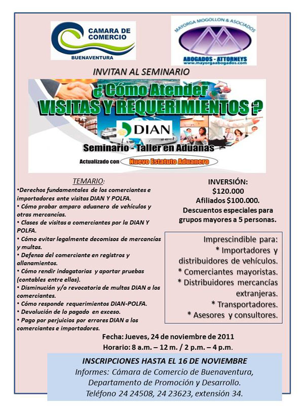 Seminario como atender visitas y requerimientos de la DIAN