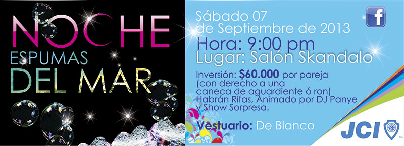 Noche espumas del mar organizado por la JCI