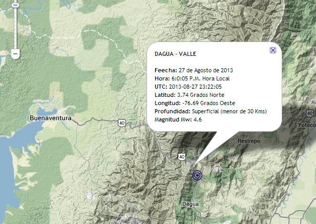 Tembló en el Valle del Cauca