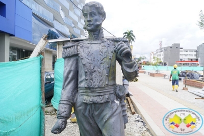 Inició la recuperación de los monumentos del Bulevar del centro de Buenaventura