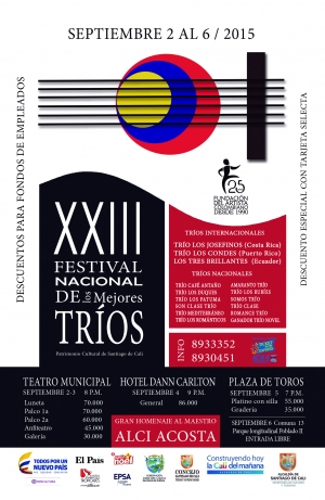 XXIII Festival Nacional de los Mejores Tríos, “Homenaje al maestro Alci Acosta”