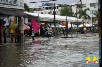 Buena parte del centro de Buenaventura se inundó por fuerte aguacero