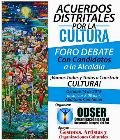 Gran  foro “Acuerdos Distrital por la Cultura” con los candidatos a la Alcaldía de Buenaventura el 14 de octubre