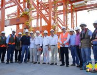 Con la llegada de nueve modernas grúas continúan los trabajos en la Sociedad Puerto Industrial Aguadulce