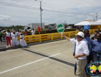 Vicepresidente German Vargas Lleras dio paso protocolario por el nuevo puente El Piñal de Buenaventura
