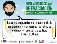 Este domingo será el cuarto Simulacro Nacional de Evacuación por Sismo