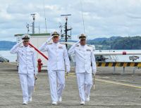 Despiden con honores al Jefe de Estado Mayor de la Fuerza Naval del Pacífico