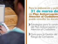 Hasta 31 de marzo tienen plazo las entidades para elaborar y publicar Plan Anticorrupción y de Atención al Ciudadano