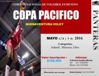 Torneo nacional de voleibol femenino en Buenaventura en el mes de mayo