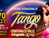 Bailarines profesionales y aficionados invitados a competir en el “III Festival Internacional de Tango - Comfenalco Valle delagente”