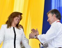 Presidente Santos posesionó en Cali a Clara Luz Roldán como Directora de Coldeportes