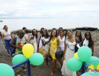 Candidatas a Señorita Buenaventura tuvieron un día de playa en Piangua Grande