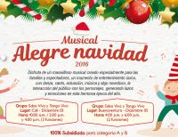 Musical Alegre Navidad 2016 para afiliados Comfenalco categorías A y B este 5 de diciembre