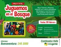 Comfenalco Valle invita a disfrutar  de la obra de teatro 'Juguemos en el Bosque' el 26 de febrero