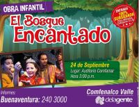 Comfenalco Valle Regional Buenaventura te invita a su obra de teatro infantil El Bosque Encantado este 24 de septiembre