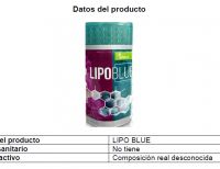 Secretaría de Salud informa de alerta sanitaria sobre “Lipo Blue”, producto fraudulento según el Invima