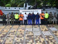La Armada Nacional incautó 1 tonelada de cocaína en Nariño