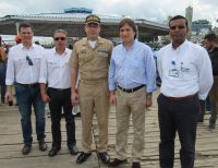 El Superintendente de Puertos y Transporte estuvo de visita en Buenaventura supervisando el muelle turístico