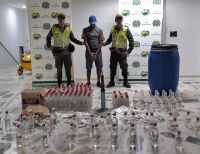 La Policía descubrió y desmanteló un lugar clandestino de fabricación de licor adulterado