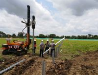 Celsia empezó hincado de estructuras para montaje de los paneles en granja solar en el departamento de Bolívar