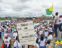 Se realizó la marcha para exigir una mejor prestación del servicio de salud en Buenaventura