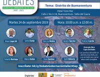 En Buenaventura continúan los encuentros descentralizados de los candidatos a la Gobernación del Valle del Cauca en el Ciclo de Debates 2019
