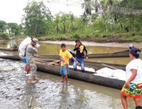 La Armada de Colombia acompañó el retorno de comunidades indígenas en Juradó, Chocó